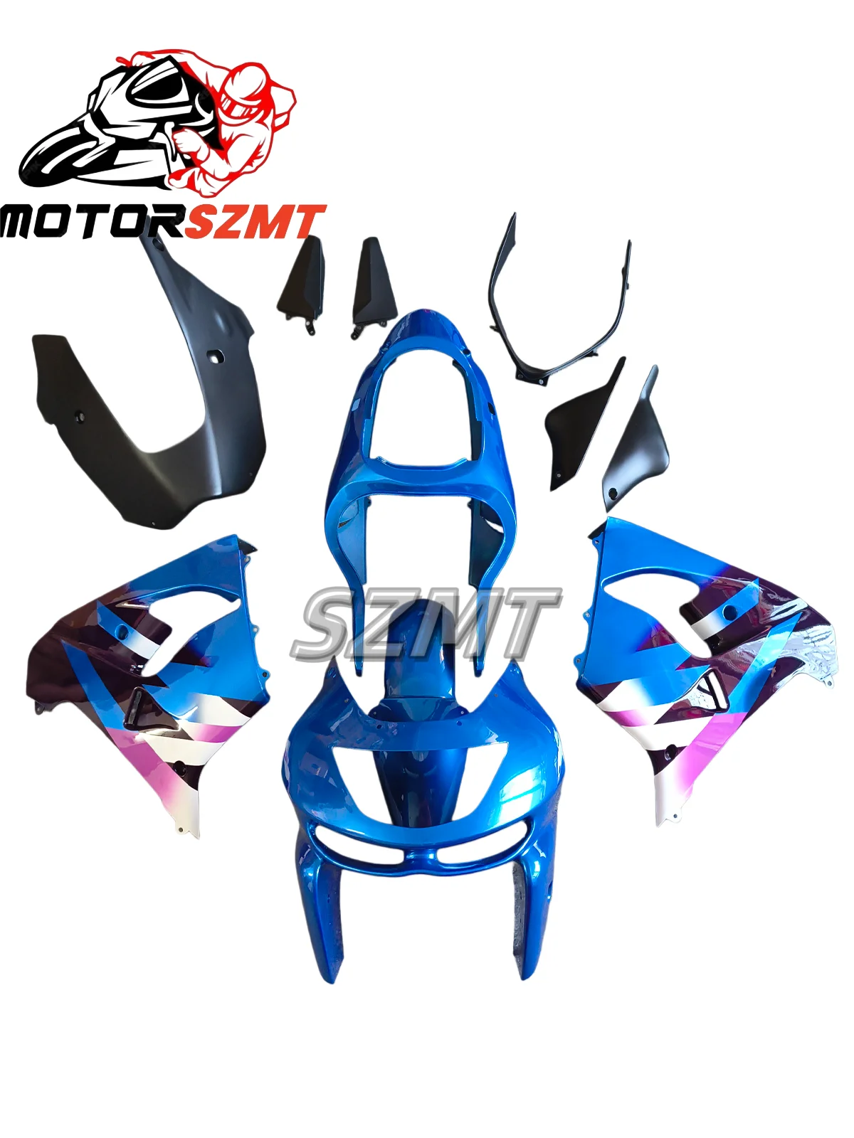 High Quality Motorcycle Fairing Kit For Kawasaki Ninja ZX9R ZX900 1998 1999 Fairings Kits ZX 9R 98 99 Bodyframe Custom Blue