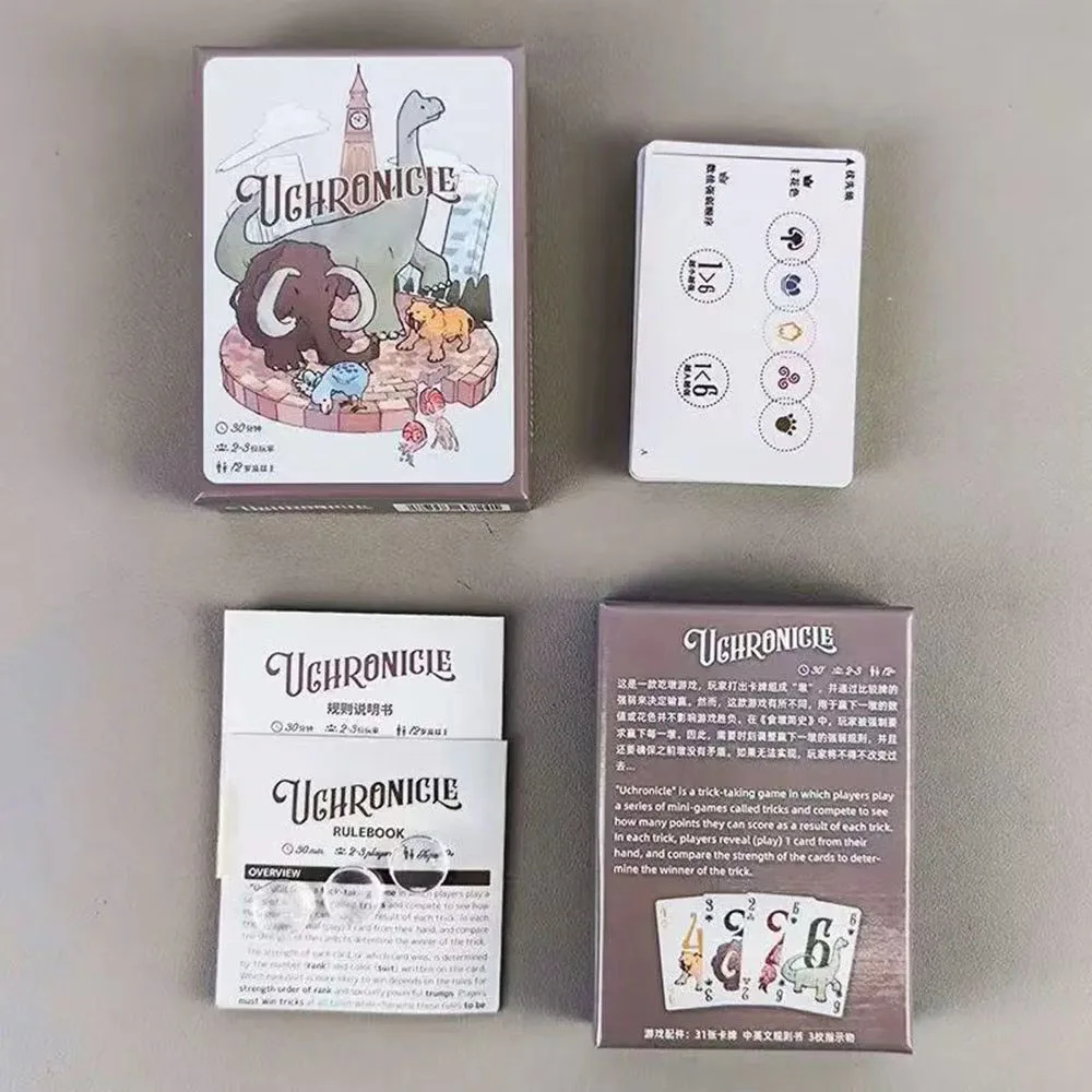 UGHRONICLE Board game cards Eating Dun Mechanism hand management 2-3 people Strategy Gathering Game