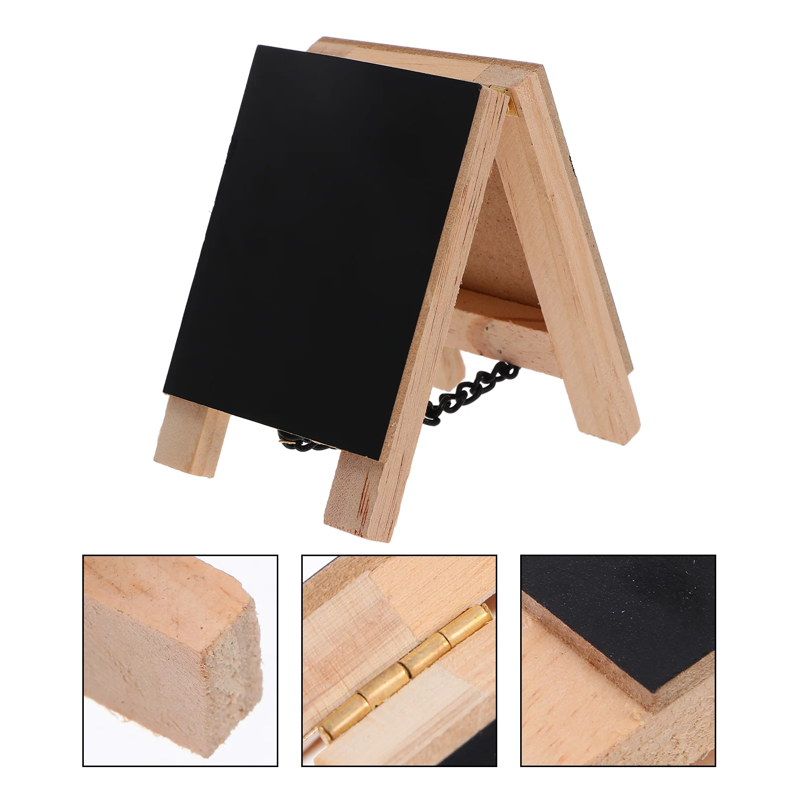 

Vertical Graffiti Wood Chalkboard Tabletop Wall Standing Sign Mini Double Sides Reusable Quality Wood for Party