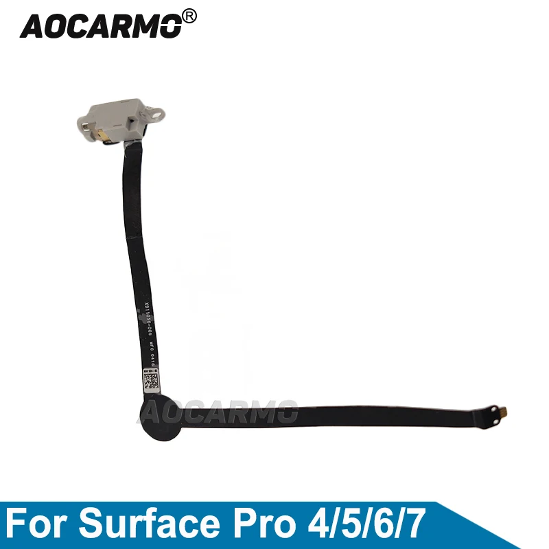 Aocarmo For Surface Pro4 Pro5 Pro6 Pro 6 5 4 1724 Headphone Jack Audio Flex Cable Replacement Parts