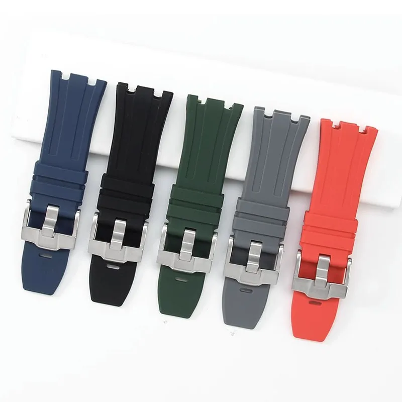 

For Audemars and Piguet Royal Oak Strap Original AP 15710 26470 Silicone Rubber Sport Watch Strap Watchband accessories 28mm