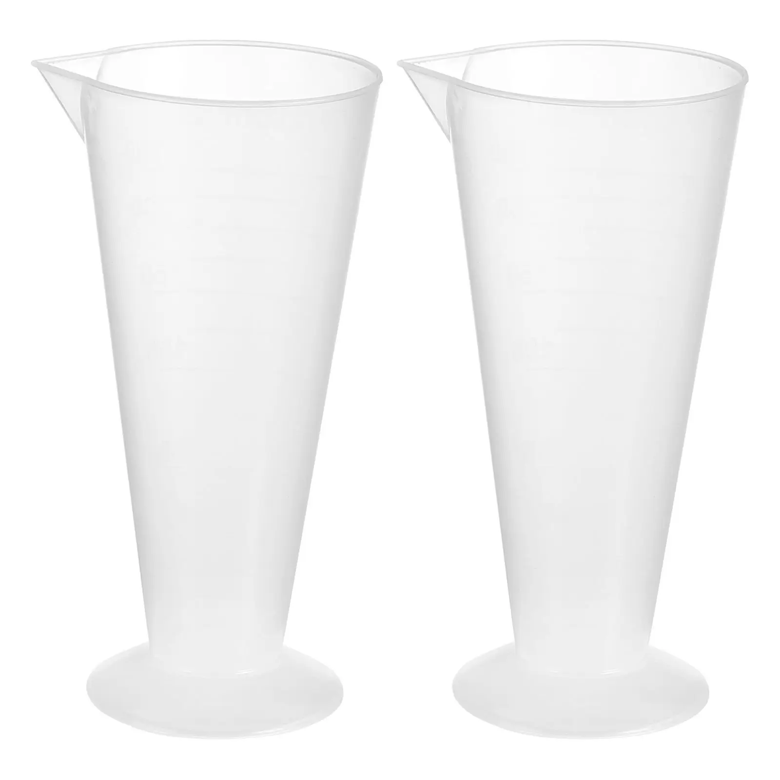

2pcs Kitchen Baking Measuring Cups Plastic Jugs Clear Scale Liquid Measurement Tools Practical Measuring Jug