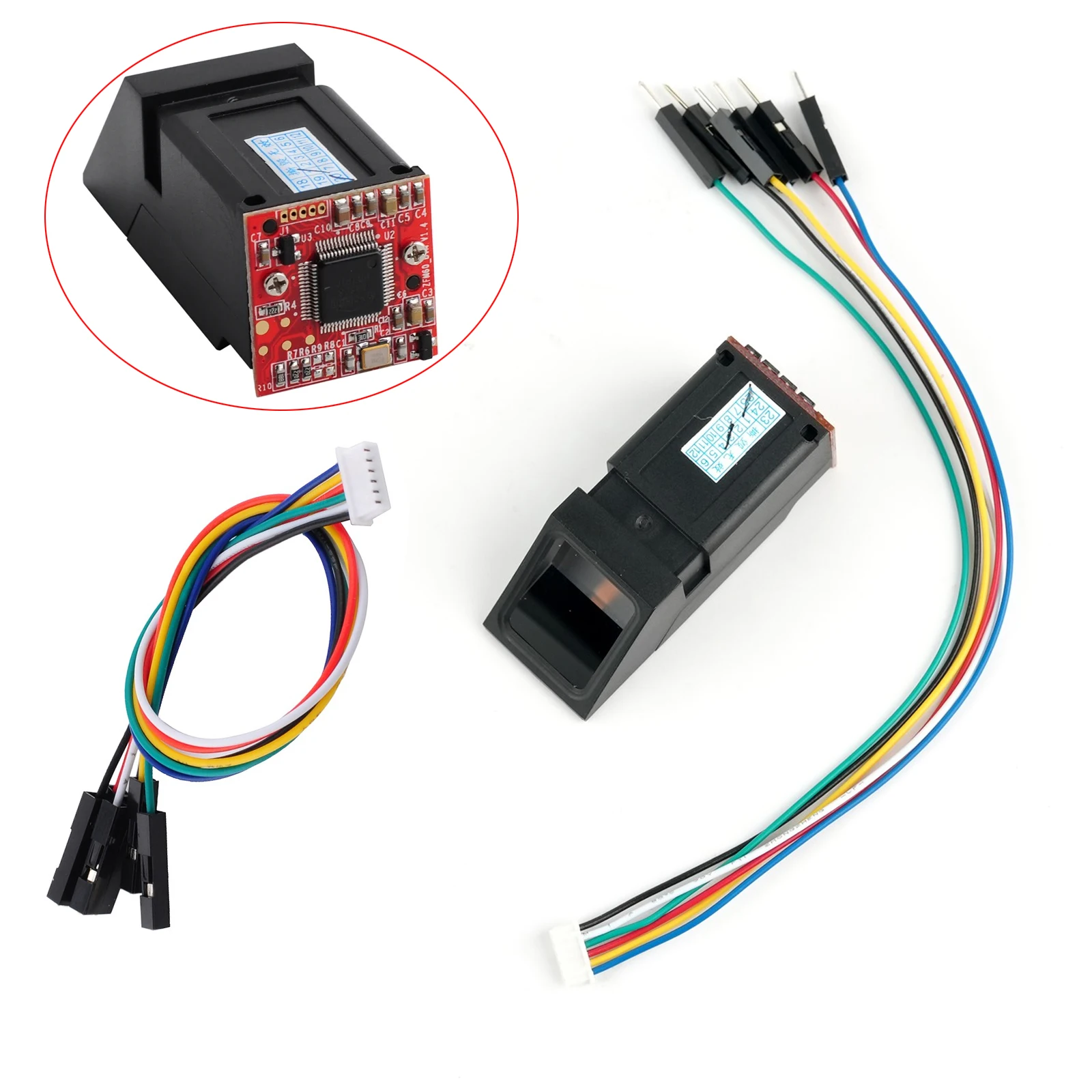 1PCS AS608 Green Light Optical Fingerprint Reader Sensor Fingerprint Recognition Module for Arduino 51 AVR STM32