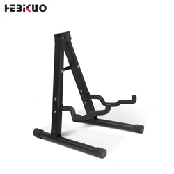 HEBIKUO J-40E Black Portable Foldable Single Floor Guitar Stand For Acoustic Electric Musical Instrument Universal Display