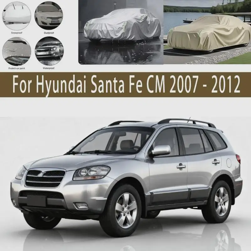 

For Outdoor Protection Waterproof Dustproof Full for Hyundai Santa Fe CM 2007 2010 2012 Car Covers