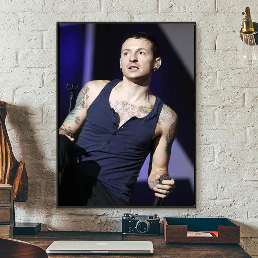 5D DIY Diamond Painting Famous Superstar Chester Bennington Full Round Embroidery Cross Stitch Rhinestone Mosaic Home Decor Art