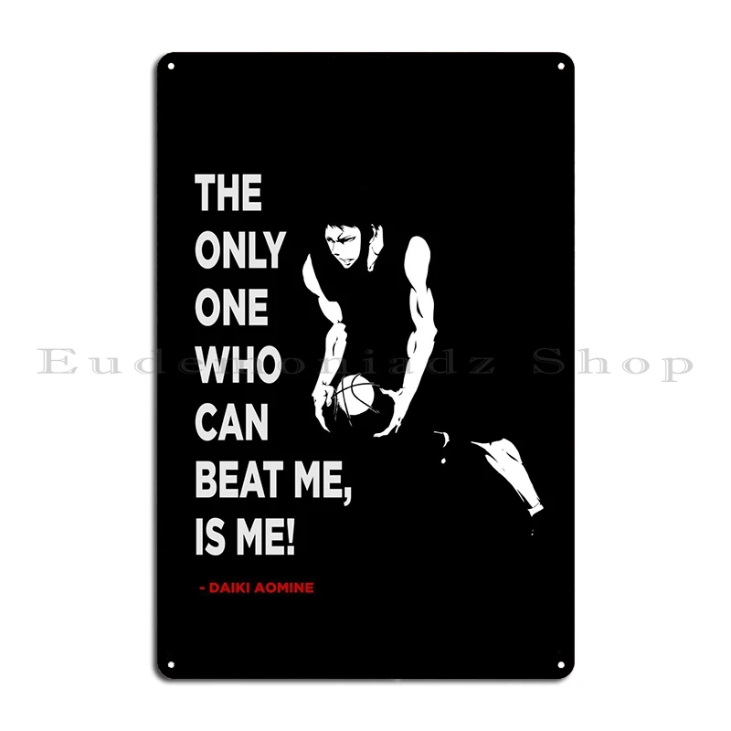 Daiki Aomine Metal Sign Customize Printing Garage Cinema Decoration Tin Sign Poster