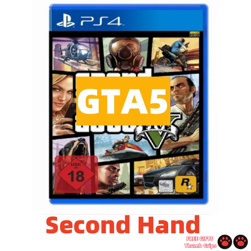 GTA5 Playstatio4 PS4 لعبة اليد الثانية CD GTA5 Playstation4 بطاقة الألعاب سوني Ps4 ألعاب اليد الثانية #1