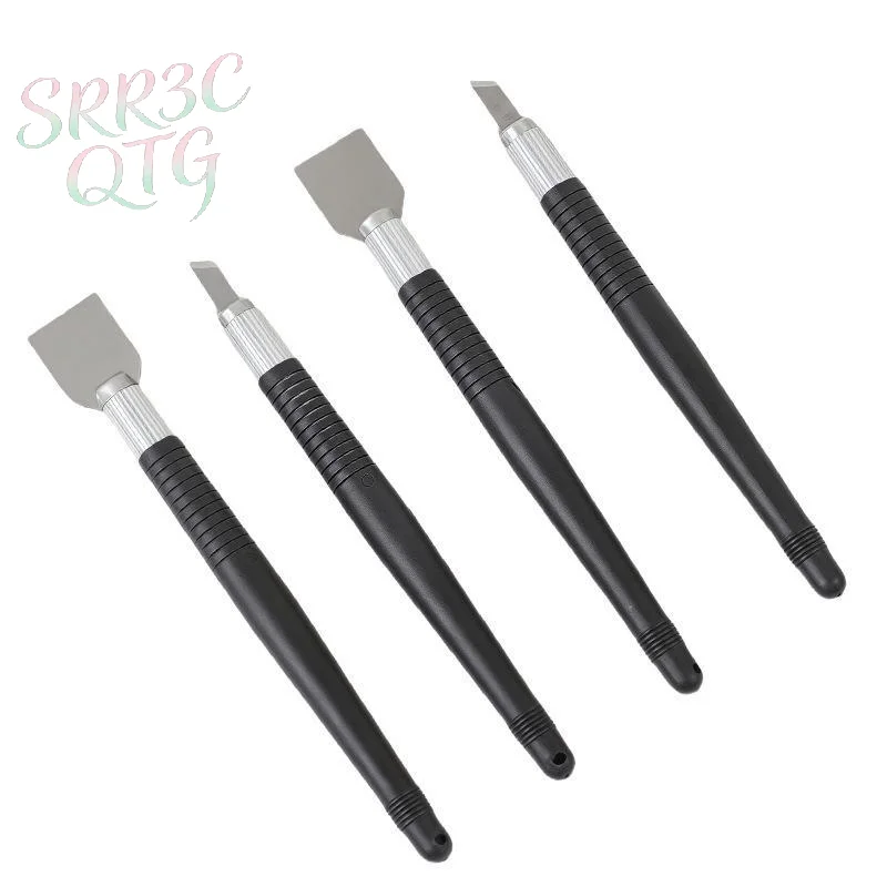 Hot 2Pcs High Quality Phone Repair Tools Memory Metal Tin Scraping Knife Solder Paste Mixing Knife Pry Opening For Phone Repair
