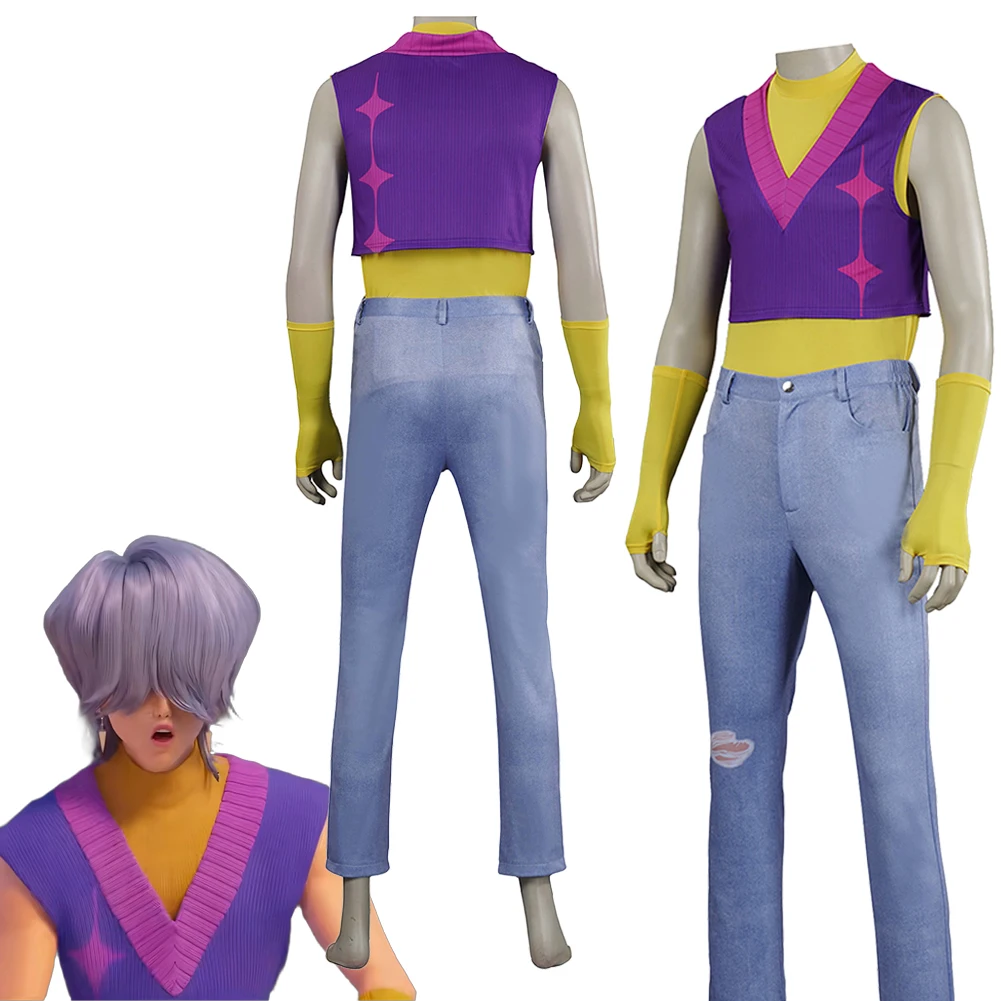 

Fantasia Demon Hunter of KPop Saja Boys Mystery Cosplay 2025 Cartoon Disfraz Costume Men Fantasy Halloween Carnival Party Cloth