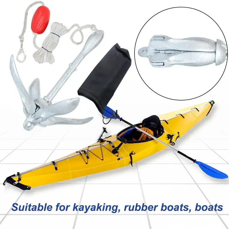 Watercraft Anchor Stainless Steel Folding Universal Dinghy Kayak Marine Canoe Boat Grapnel Anchor Boat Accessories