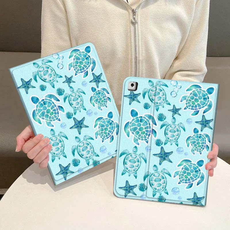 

Anime Fish Jellyfish Design For iPad Pro Air Mini 1 2 3 4 5 6 7 7th 8th 9th 10th 11th 10.2 9.7 10.5 10.9 11 Tablet Case Cover