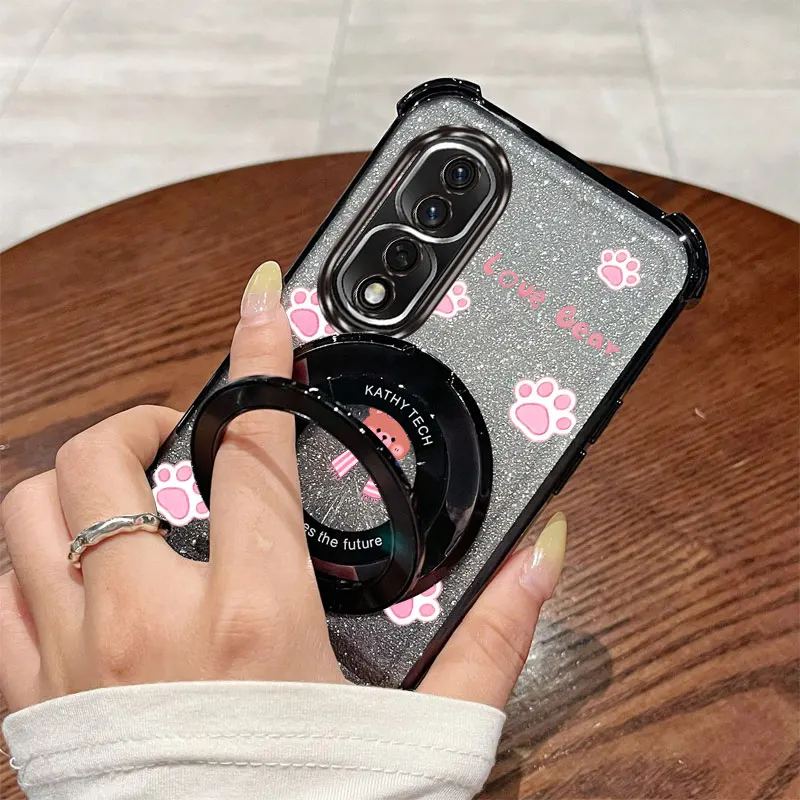 المتقدمة الماس حزام بريق وشاح الدب حامل هاتف الحال بالنسبة لهواوي الشرف 9X برو 60 70 80 90 100 200 300 برو الترا Y9s