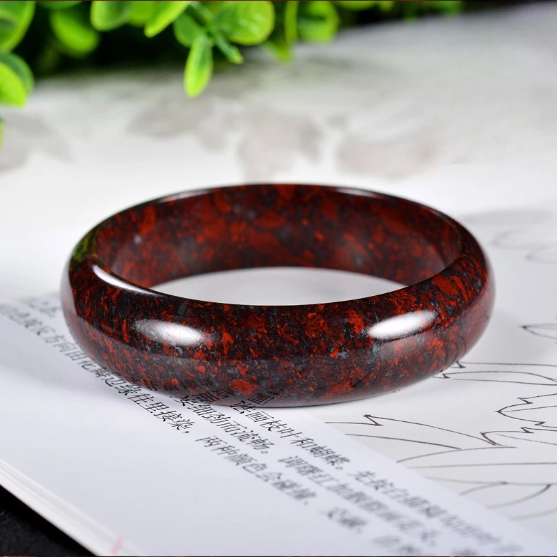 

Red Eden Meteorite Bracelet Bloodstone Jade Bracelet