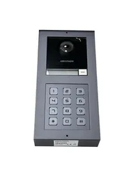 Hikvision-intercomunicador de vídeo de 2MP, DS-KD8003-IME1(B), DS-KD-M, estación de Puerta, timbre, teclado, soporte de montaje en DS-KD-KP