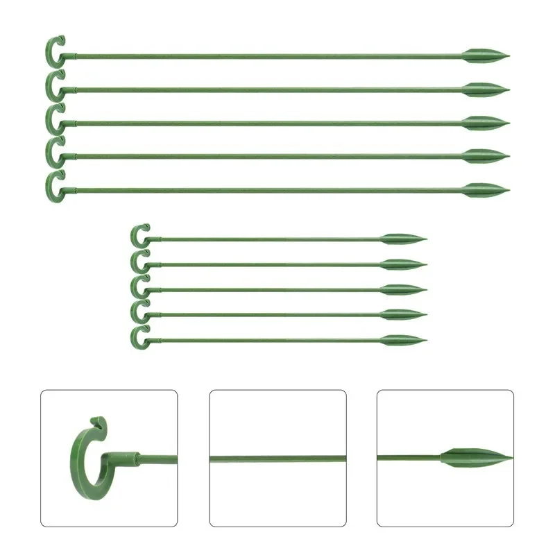 5/10/15pcs Plastic Plant Supports Flower Stand Reusable Protection Fixing Tool Gardening Supplies For Vegetable Holder Bracket