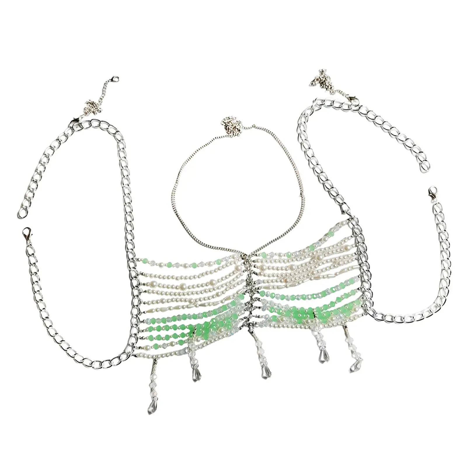 Body Chain Bra Chain Unique Bikini Jewelry for Cosplay Masquerade