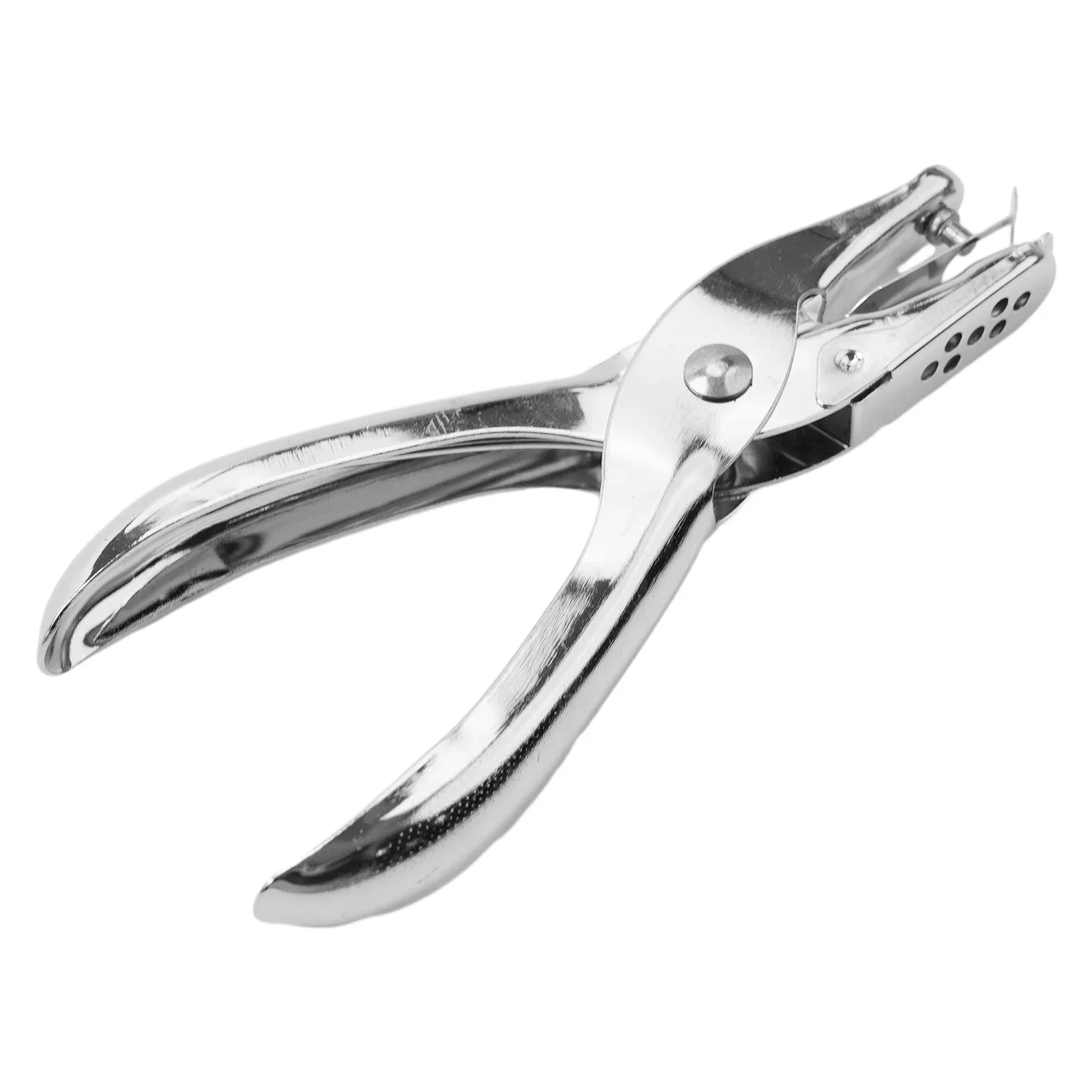 Metal Single Hole Punching Pliers  Diameter 6mm Paper Depth 16mm Hand-Held Manual Puncher Office Stationery