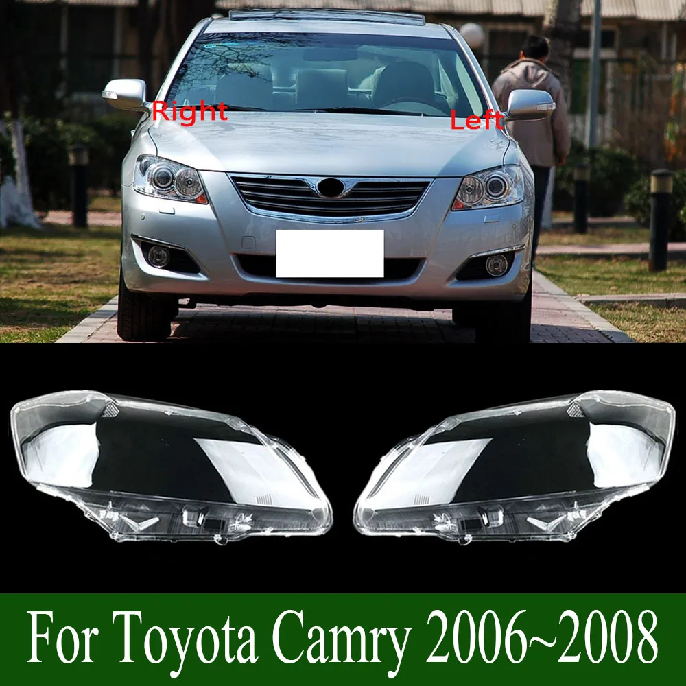 

For Toyota Camry 2006~2008 Plexiglass Front Headlamp Cover Transparent Lampshade Lamp Shade Headlight Shell