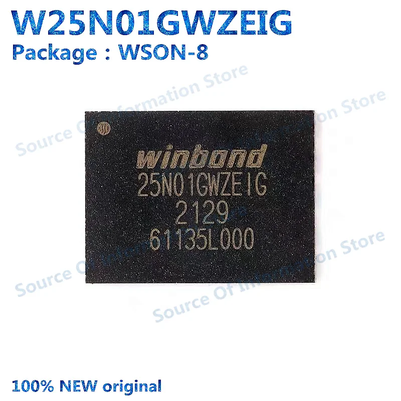 W25N01GWZEIG 1GB Serial NAND Flash Chip 1.8V WSON-8 Memory Device for Electronic Components Market