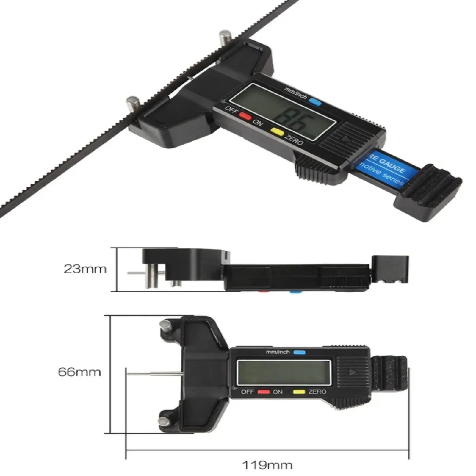 เครื่องวัดความตึงสายพานไทม์มิ่ง2GT แบบยืดหยุ่นเครื่องทดสอบความตึงสายพานแบบซิงโครนัส3D ชิ้นส่วนเครื่องพิมพ์สำหรับ X1แล็บ Bambu/P1P