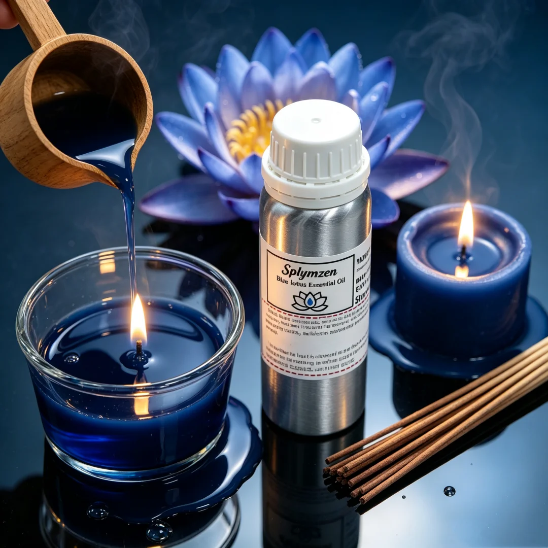 Natural Herbal Scent Mugwort Blue Lotus Agarwood Oil for Diffuser Home Fragrance Incense Candle Making Home Car Air Freshener