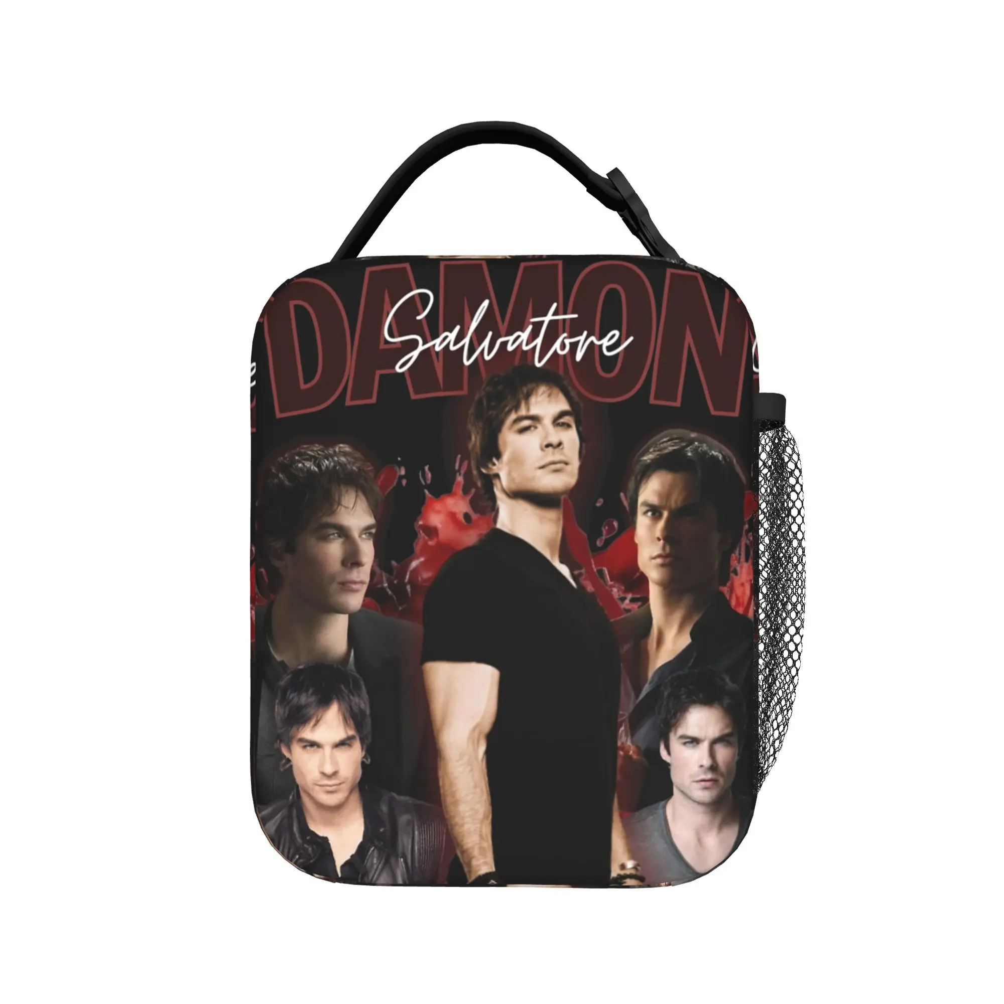 Lunch Bag The Vampire Diaries Resuable Movie Travel Lunch Box For Child  Leisure Portable Graphic Cooler Bag