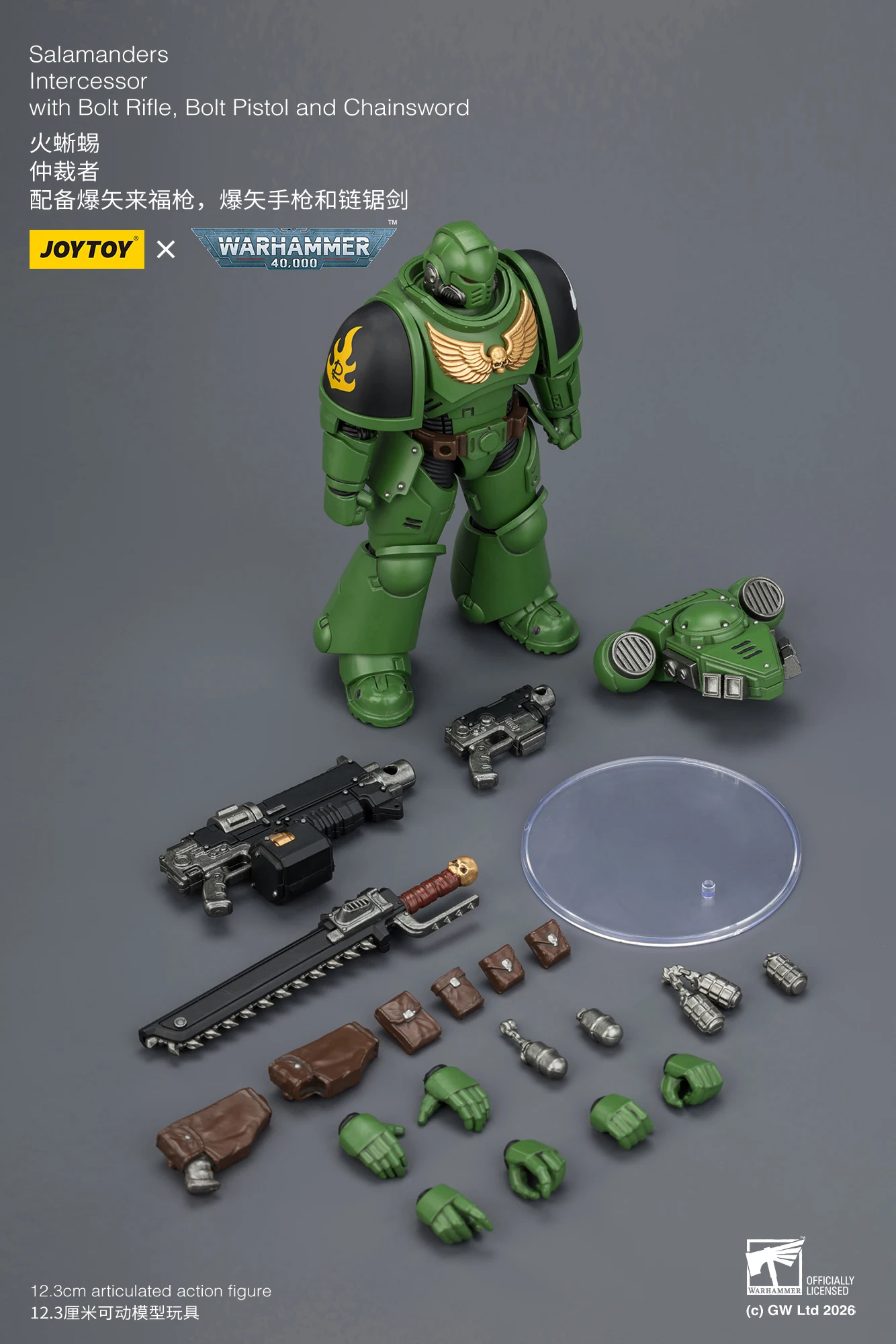1/18 JOYTOY Actionfigur 40K Ultramarines Imperial Fists Blood Angels Intercessor Anime-Modell Sammlerstück – Detail 29
