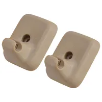 Gancho de soporte para visera solar, Clip de retención para Ford F150, 2009, 2010, 2011, 2012, 2013, 2014, plástico Beige, AL3Z1504132AB, 2 piezas