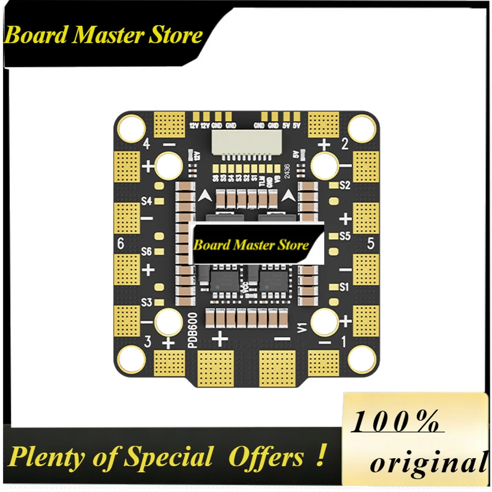 BoMaSAocoda-RC PDB600 8S 600A PDB Distribution Board For RC Freestyle Fpv Drone Parts Diy