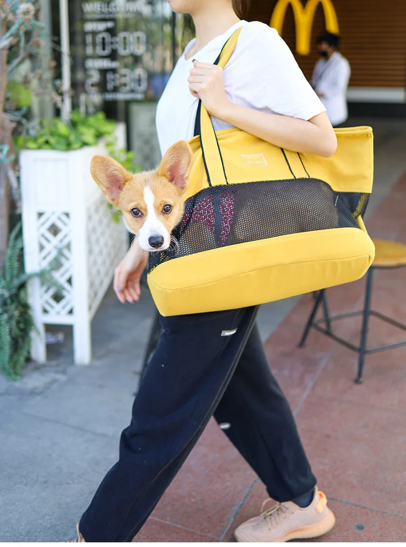 

New Breathable Comfortable Pet Bag Cat and Dog Going Out Bag Portable One Shoulder Oblique Span bag pet Handbag