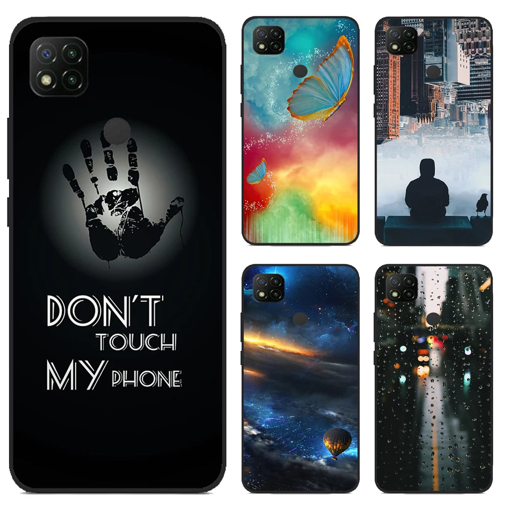 Pour Redmi 9C NFC étui sur pour Xiaomi Redmi 9C 9 C NFC couverture arrière en Silicone souple coque en Silicone pour Redmi 9C NFC couverture de téléphone Fundas