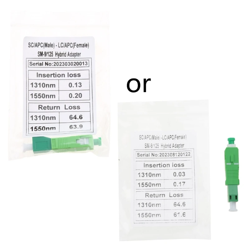 fêmea para macho APC-LC para adaptador híbrido fibra óptica simplex único modo adaptador conector óptico