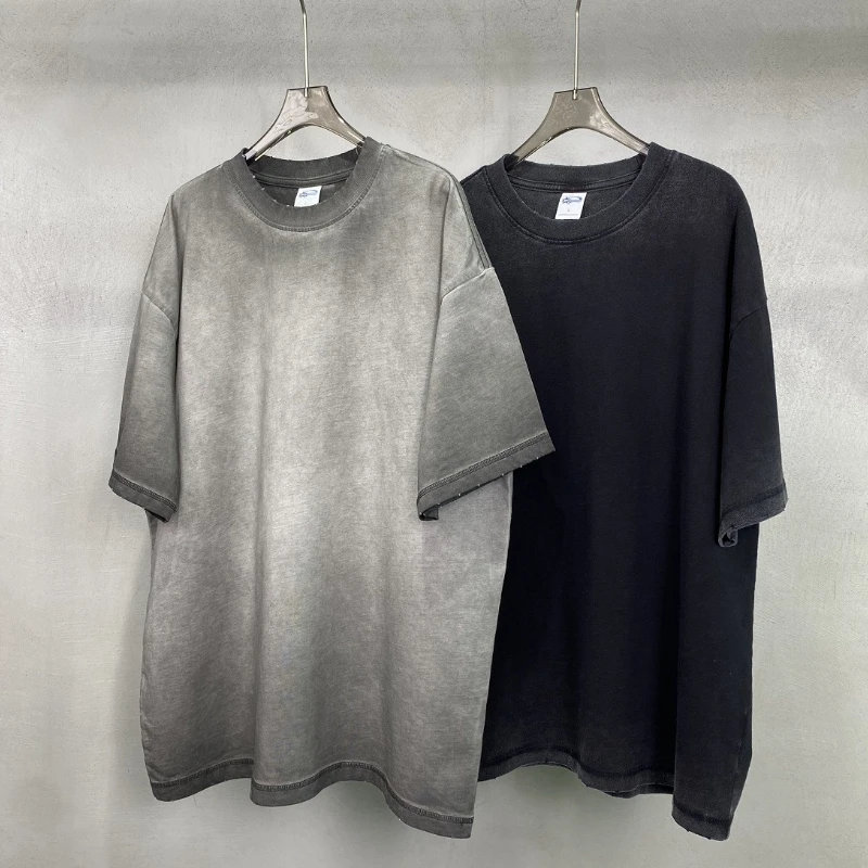 

Винтажная потертая футболка High Street для мужчин Y2k, футболка большого размера с коротким рукавом, женские футболки в стиле готики, уличная одежда в стиле хип-хоп, хлопковые топы