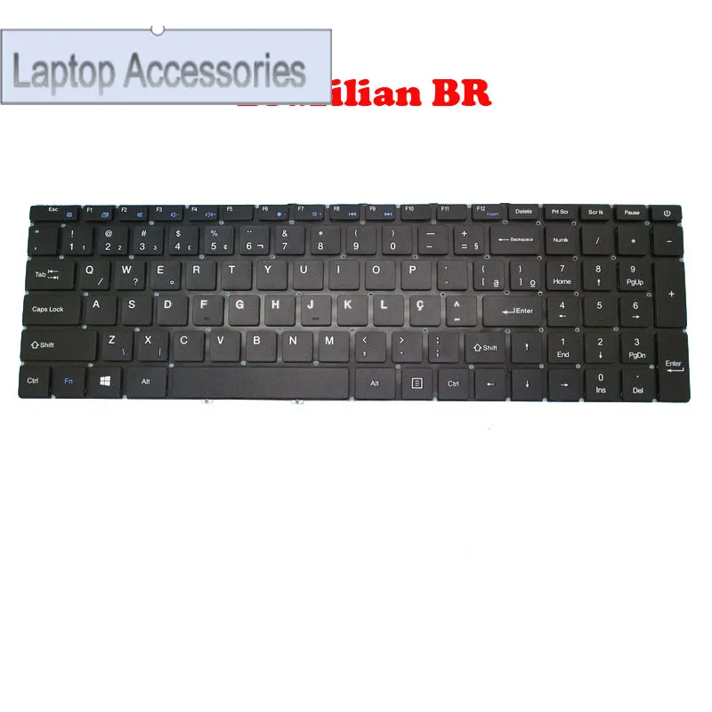 F Laptop Keyboard For Multilaser Ultra UB520 UB521 UB522 Brazilian BR Black No Frame New