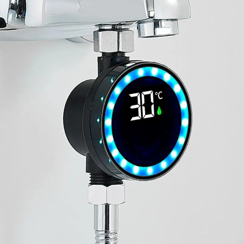 

LED Faucet Thermometers with Real Time Temperature Display & Color Light for Safety Preventing Scalding In Family Homes 37JD