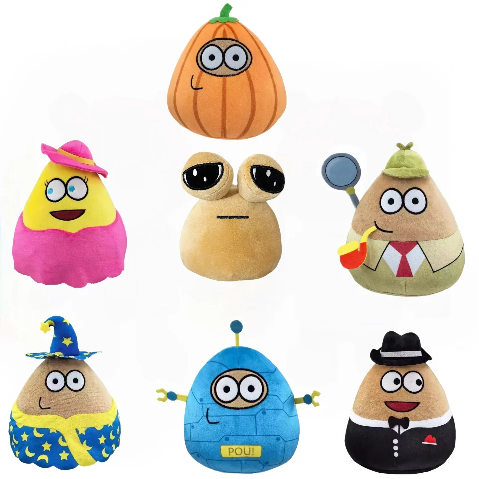 Brinquedo de pelúcia do My Pet Alien Pou, Furdiburb, emoção, pelúcia, boneca de pelúcia, jogo quente, novo estilo, 22cm, 1 pc, 7pcs