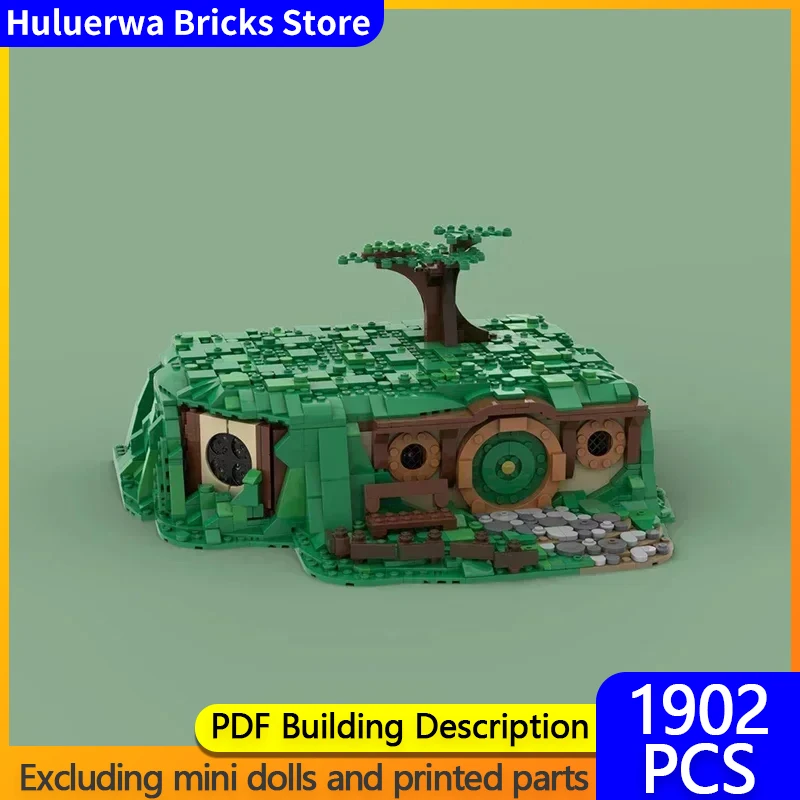 Ringe Filme Modell MOC Bausteine Haus Unter Dem Baum Tasche Ende Modulare Technologie Geschenke Urlaub Montieren Kinder Spielzeug Anzug