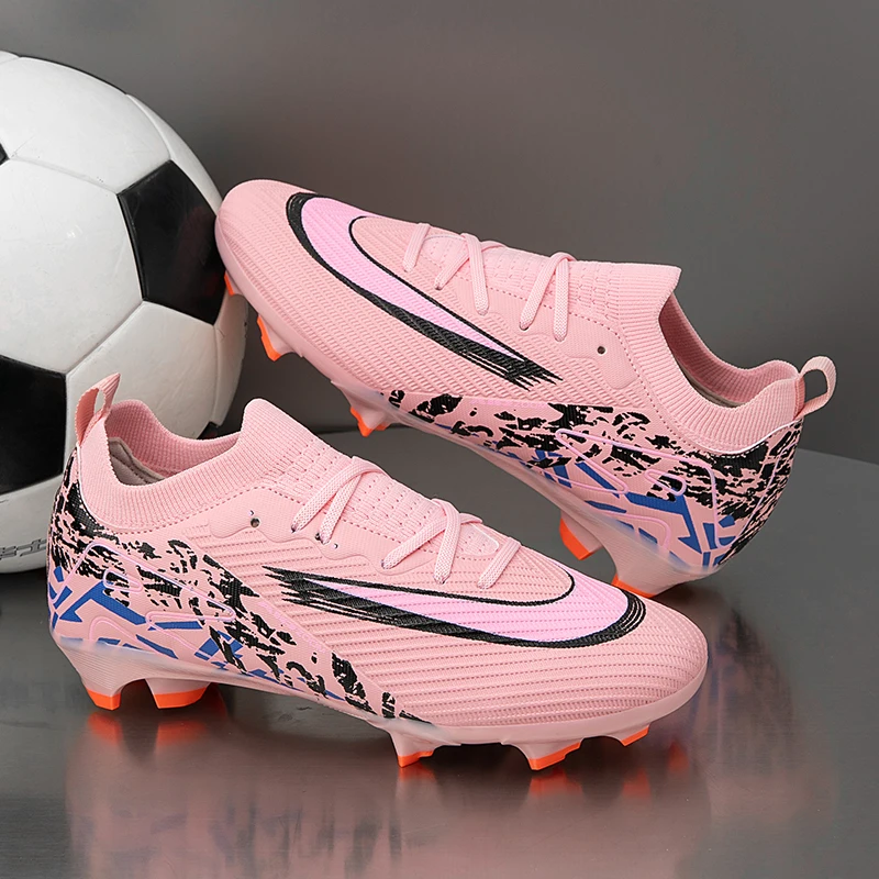 2025 Football Shoes Tiempo Legend 10 Elite FG Wear Resistant Shock Absorption Comfortable Anti-slip Round Head Long Spike