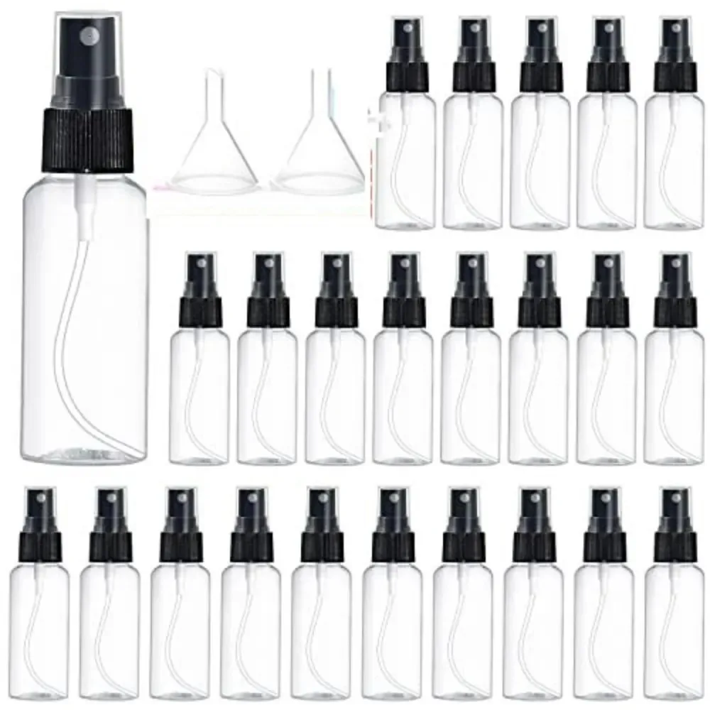 10PCS 10/20/30/50/60/100ML Refillable Transparent Plastic Perfume Atomizer Empty Plastic Spray Bottles Protable Travel Bottles