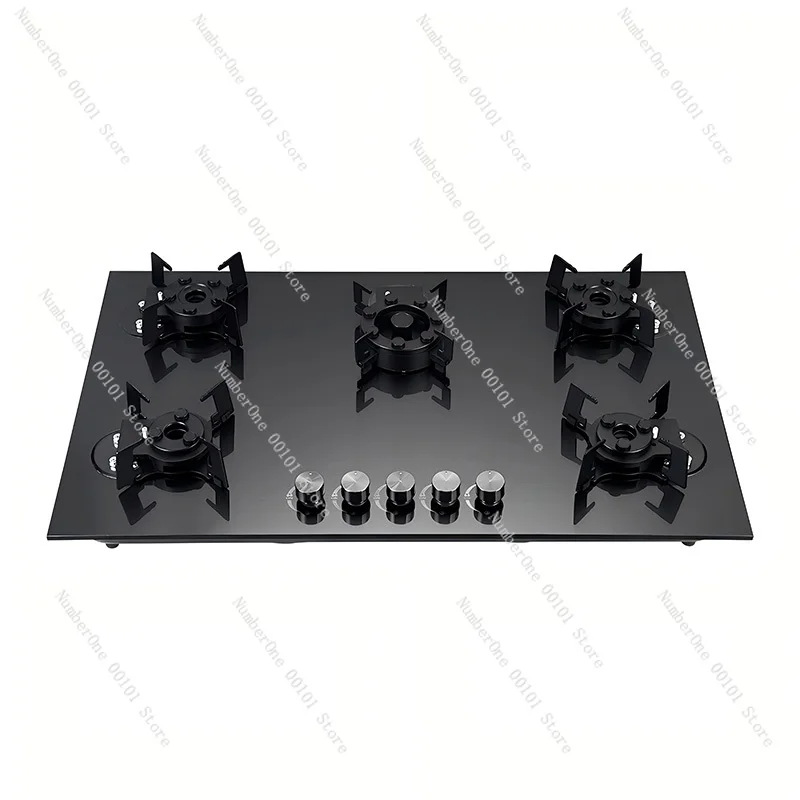5 burner Gas Stove Hob Five burner Glass Top Gas Stove Gas Cooktop with Glass Top