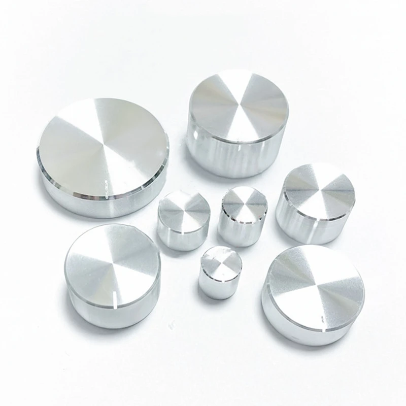 Wysokiej klasy pokrętło potencjometru ze stopu aluminium Pokrętło regulacji głośności enkodera Pokrętło audio do pokrętła otworu wału 6 mm (średnica wału radełkowanego)