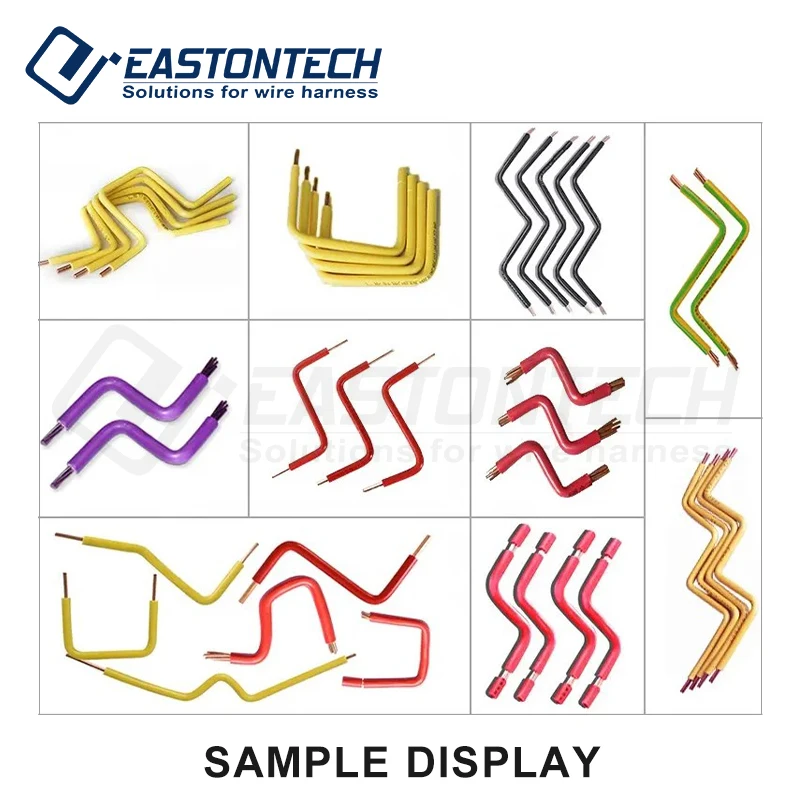 آلة تجريد وثني قطع الأسلاك الكهربائية الأوتوماتيكية EW-08D 2D 35mm2 آلة ثني الكابلات