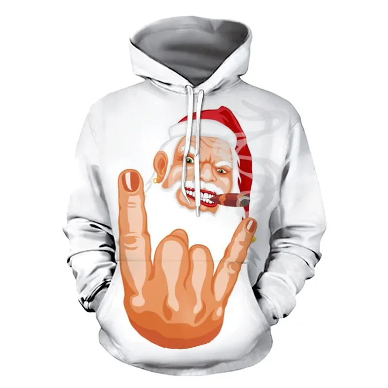 

2024 Trendy new models Spring and Autumn Men's Autumn and Winter Jackets Christmas Men's Hoodie 3d Digital Printing 2021 New