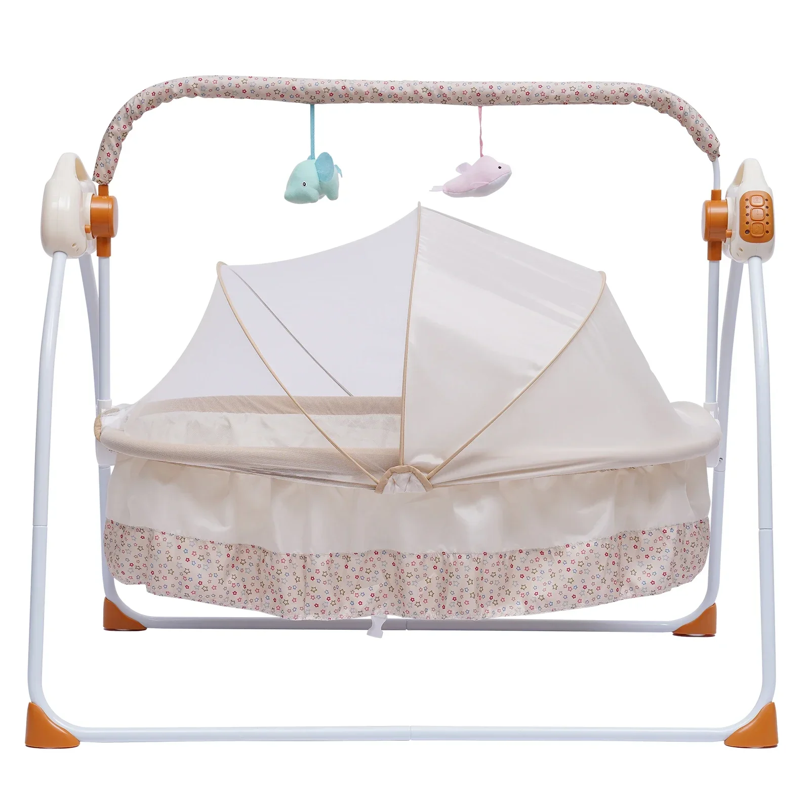 -For Cradle Kids Bed Swing Sleeping Bed Auto Rocking Chair Bed Swing Stand Baskets Musical Sleeping Basket Children's Furniture&