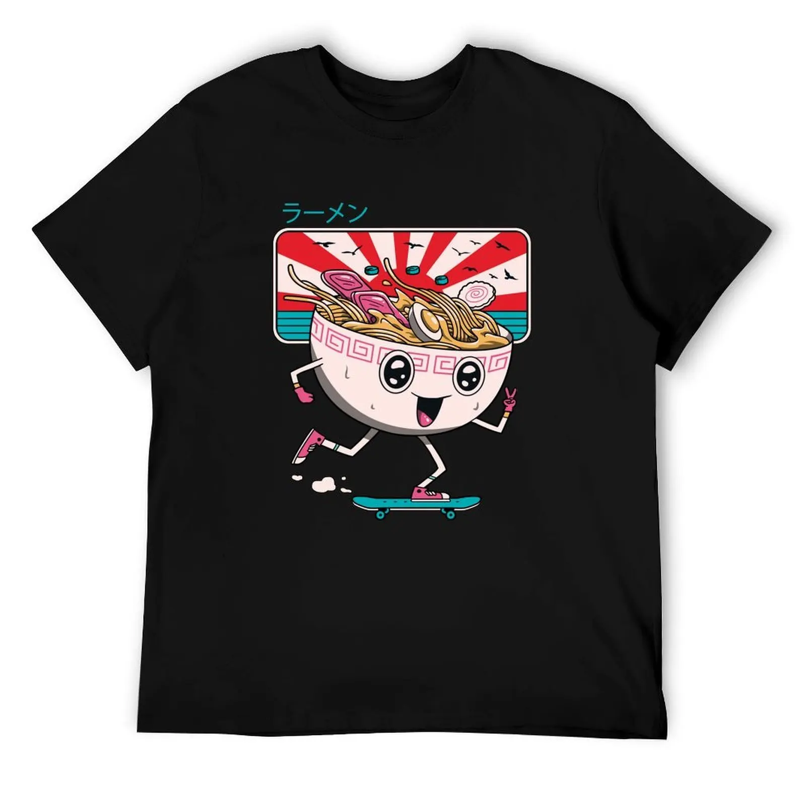 Camiseta Tokyo Ramen, camisetas divertidas con estampado personalizado, Camiseta de algodón
