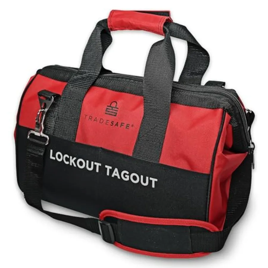 

Сумка для устройств LOTO (Lockout Tagout) - Сумка-органайзер из полиэстерового холста для комплектов LOTO, сверхпрочная, 16-1/2 x 8-1/2 x