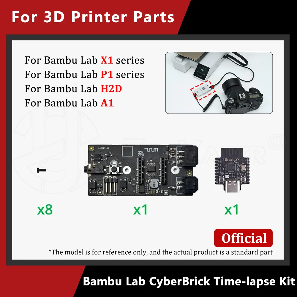 For Bambu Lab CyberBrick Time-lapse Kit X1/P1/A1/H2D 3D Printer Accessories