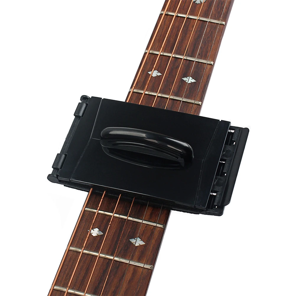 Electric Guitar Bass Strings Scrubber Fingerboard Rub Cleaning Tool Maintenance Care Bass Cleaner Guitar Accessorie R103 (Black)