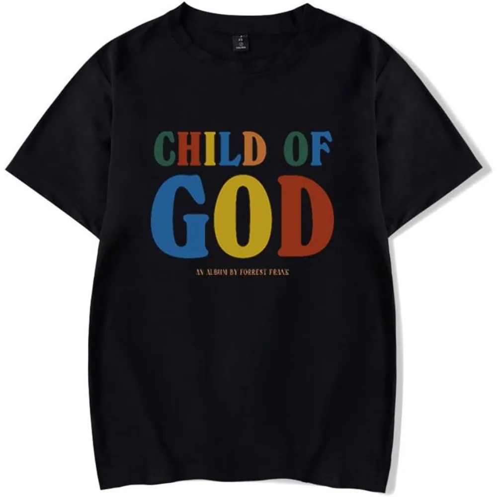 Forrest Frank Child of God Merch Short Sleeve Tee Women Men Crewneck Fashion T-shirt Unisex Tops